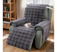 LiveGo Housse de fauteuil inclinable en peluche de lapin épaisse Housse de fauteuil inclinable 23 pouces Housses de chaise Housse de fauteuil inclinable Lazy Boy Housse matelassée pour fauteuils