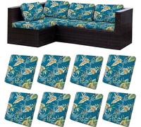 LiveGo Housses de coussin de terrasse d'extérieur, housses de rechange lavables pour canapé et canapé, douces et durables pour meubles de terrasse (8, Venus)