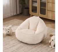 LiveGo Pouf avec soutien dorsal ergonomique et mousse à mémoire de forme - Velours côtelé douillet - Utilisation polyvalente dans le salon, la chambre, le bureau et la salle de jeux