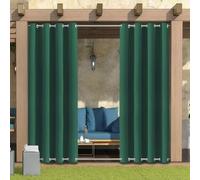 LiveGo Rideau Exterieur Terrasse,imperméables,Coupe-Vent,Rideau Pergola Extérieur Occultants à Double œillet à Isolation Thermique pour tonnelle de Porte de Jardin,Vert,1 pièce|132x238cm(LxH)