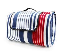 LIVEHITOP 200x200 cm Tapis de Picnic Épaissie, Imperméable Grand Portable Toison Couverture de Plage pour Extérieur Camping Barbecue Été