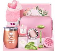 LIVEHITOP Cadeau Femme Anniversaire, 10PCS Coffret Cadeau Femme Original Inclus Mug Isotherme Noël, Fete des Meres, Saint-Valentin Maman Soeur Collegue Amie