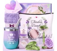 LIVEHITOP Cadeau Femme, Cadeau Anniversaire Femme 10PCS Personnalisé Coffrets Cadeau Inclus Mug Isotherme Noël, Fete des Meres, Saint-Valentin Maman Soeur Collegue Amie