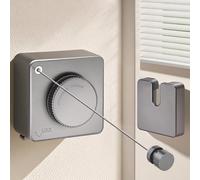 LIVEHITOP Corde à Linge Rétractable, Fil a Linge Retractable Mural | sans Affaissement Acier Inoxydable Fil à Linge 4.6M Réglable Intérieur Extérieur (Gris)