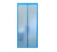 Liveinu Isolant Thermique Isolation Porte Avec Magnétique Moustiquaire Porte Magnétique Moustiquaire Pour Chambre Rideau d'occultation Coupe-vent Imperméable Isolation Phonique 90x210cm Bleu