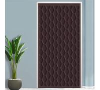 Liveinu Isolant Thermique Isolation Porte Rideau De Porte Isolant Coton Rideau d'occultation Coupe-vent Imperméable Isolation Phonique Un Panneau Marron 85x200cm