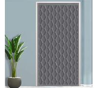 Liveinu Isolant Thermique Isolation Porte Rideau De Porte Isolant Coton Rideau d'occultation Coupe-vent Imperméable Isolation Phonique Un Panneau Gris 70x200cm