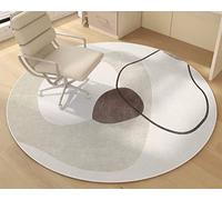 Liveinu Tapis de Chaise de Bureau pour Protection de Sol en Bois, Tapis de Chaise Gaming Antidérapant Protège Le Sol Ronde, Tapis de Protection en carrelage, Style10-R, 80x80cm