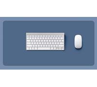 Liveinu Tapis de Souris Bureau Hydrorésistant Mouse Pad Grand Tapis de Souris Gamer Tapis de Bureau Anti-Glissant Surface Cuir pour Ordinateur et Ordinateur Portable 80 x 40cm Bleu