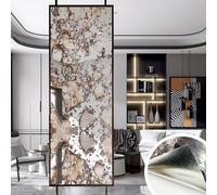 LiveInUrban Papier peint vintage style miroir antique en forme de renard argenté rouillé, papier de contact pour meubles muraux, coiffeuse, commode, décoration d'intérieur, 58 x 200 cm