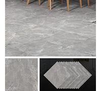 Livelynine 32 Dalles Lino Sol Adhesif Gris 30X30cm Dalle PVC Adhesive Sol Marbreépais Autocollant Carreau Ciment Imperméable Antidérapantes Parquet Autocollant Sol pour Salle de Bain Cuisine Toilette