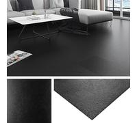 Livelynine 32 Dalles PVC Adhesives Sol Cuisine Carrelage Adhesif Sol 30x30CM Sticker pour Sol Lino Sol PVC pour Salon Parquet Adhesif Sol Salle de Bain Dalle PVC Adhesive Sol Marbre Noir Anthracite