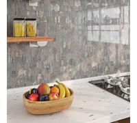 Livelynine Credence Adhesive pour Cuisine Ciment Gris avec Veine Or Rose 40CMx5M Credence Adhesive Salle de Bain Rose Beton Gris Papier Peint Salle de Bain Lavable Mural Rouleau Adhesif pour Meuble