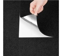 Livelynine Dalle Moquette Adhesive Sol Noire Antidérapantes Dalles de Moquette Auto-Adhésives 30x30CM Dalle Moquette Autocollante pour Maison Bureau Commerce Résistant Tapis Moquette Chambre 4 Dalles