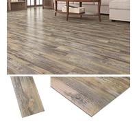 Livelynine Dalle PVC Adhesive Sol Bois Rustique 90x15CM Dalles Adhesives PVC Sol Interieur 36-Pièces Imperméable Lino Sols Adhesif Salle de Bain Cuisine Parquet Adhesif Sols Chambre Toilette Carrelage