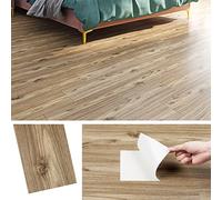 Livelynine Dalle PVC Adhesive Sol Cuisine 90x15cm Lame PVC Adhesive Sol Imperméable Revetement Adhesif Bois Chêne Lino Sol Adhesif Parquet Adhesif Sol pour Chambre Papier Adhesif Bois Mur 4 Dalles