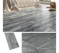 Livelynine Dalle PVC Adhesive Sol Imitation Bois Gris Lino Sol Adhesif Bois Vieilli 90x15 Parquet Adhesif Sols Chambre 36-Pièces Dalles Adhesives PVC Sols Interieur Dalle Autocollante Salle de Bain