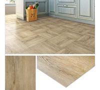 Livelynine Dalle PVC Adhesive Sol Salle de Bain 30x30 Dalles Lino Sol Adhesif Bois Chene Imperméable Carrelage Adhésif Sols Cuisine 16 Dalles Parquet Adhésif Sols Imitation Bois Clair Chambre Wc