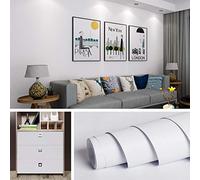 Livelynine épais Papier Peint Blanc avec Relief 45CMx9.33M