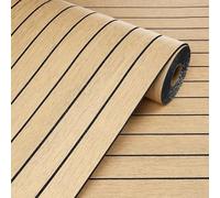 Livelynine Épaissir Papier Peint Adhesif Mural Bois Naturel 3D Panneau Mural decoratif Bois Tasseau Marron 30CMx5M Panneaux Muraux Adhesif Chambre Chene Brun Revetement Murals Autocollant Bureau