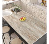 Livelynine Papier Adhesif pour Meuble Bois Clair Imperméable Revêtement Plan de Travail Adhésif Bois Rouleau Adhesif pour Meuble Effet Bois Table Papier Peint Bois Murale Chambre Salon 40CMx2M