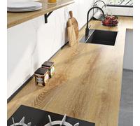Livelynine Papier Adhesif pour Meuble Bois Clair Vinyle Adhesif Meuble Cuisine Armoire Imperméable Revêtement Plan de Travail Adhésif Effet Bois Chêne Naturel Rouleau Adhésif decoratif Bureau 40CMx2M