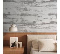 Livelynine Papier Adhesif pour Meuble Effet Beton Gris Clair Imperméable Vinyle Adhesif Meuble Salle de Bain Cuisine Armoire Penderie Tiroir Papier Peint Adhesif Mural Chambre Salle à Manger 40CMx2M