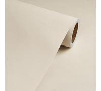 Livelynine Papier Peint Adhesif Mural Beige Relief Papier Peint Autocollant Mural Chambre Salon Clair Imperméable Papier Adhesif pour Meuble Cuisine Rouleau Adhesif pour Meuble Beige Armoire 40CMx2M