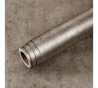 Livelynine Papier Peint Effet Beton Beige Marron 40CMx10M Papier Peint Chambre Adulte Salle de Bain Style Industriel Imperméable Revetement Adhesif Meuble Beton Brun Papier Vinyle Adhesif decoratif