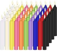 LIVEN 100 pcs Spells Chime Candles Unscented Assorted Colors Mini Taper Candles | 4" Tall x 1/2" Diameter | Chime Ritual Spell Taper Candle | Votive Candles