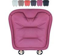Livena Coussin de siège de voiture avec boucle sécurisée, doux, confortable et rembourré de soutien, en mousse à mémoire de forme pour voiture, chaise de bureau ou de maison (violet, coussin de siège