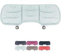 Livena Coussin de siège de voiture avec boucle sécurisée, doux, confortable et rembourré de soutien, en mousse à mémoire de forme pour voiture, chaise de bureau ou de maison (blanc, coussin de siège