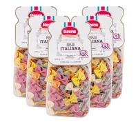 LIVERA - Farfalle 6 Saveurs, pâtes italiennes aromatisées, séchage lent, tréfilées au bronze, pack 3 x 500 g, pâtes artisanales saveurs assorties