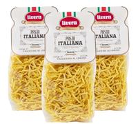 LIVERA- Tagliolini au citron, pâtes de semoule de blé dur, aromatisées, italiennes, fabrication artisanale, pack 3 x 250g