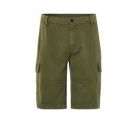 LIVERGY® Bermuda cargo homme, avec poches latérales prises dans les coutures. (olive, 44)