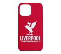 Liverpool Dead Sound Since 1207 Motif Oiseau hépatique Blanc Coque pour iPhone 13 Pro Max