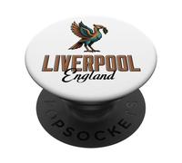 Liverpool England Oiseau de Foie coloré pour lumières PopSockets PopGrip Adhésif