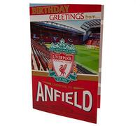 Liverpool F.C. Carte d'anniversaire Liverpool FC, carte d'anniversaire Liverpool Football Club, carte d'anniversaire Happy Birthday Liverpool, multicolore, taille unique, b01bcplv