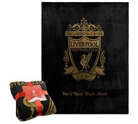 Liverpool F.C. - Couverture Polaire Douce pour Lit ou Canapé 125 x 150 cm (Noir)