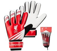 Liverpool F.C. Gants Gardien de But Enfant, Gants de Foot avec Protection Taille 5 ou 7 avec Paume en Latex Antidérapante (Taille 7)