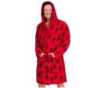 Liverpool F.C. Peignoir Homme Polaire avec Capuche, Poches et Ceinture à Nouer - Cadeau Homme (Rouge, XL)