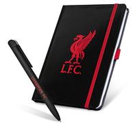 Liverpool F.C. Set Papeterie avec Carnet De Notes Ligné et Stylo Noir Élégant - Idée Cadeau Homme