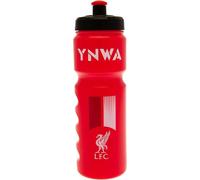 Liverpool FC - Bouteille d'eau, blason, plastique TA9479 (taille unique) (Rouge/Blanc/Noir)