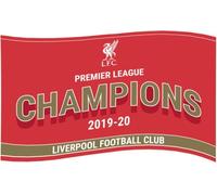 Liverpool FC - Drapeau Premier League Champions TA6610 (taille unique) (rouge/or)