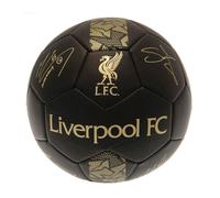 Liverpool FC - Football "Phantom" avec signatures TA9569 (1) (Noir mat/or)