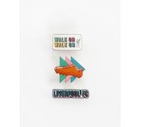 Liverpool FC - Insignes, Pack de 3 émaillés SG22525 (Taille unique) (Vert/Orange/Rose)