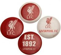 Liverpool FC - Lot de 4 insignes "YNWA" BS3983 (taille unique) (Rouge/Blanc)