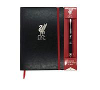 Liverpool FC officiel - Cahier format A5 et stylo thème football - style business/cadeau - élégant