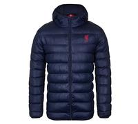 Liverpool FC officiel - Doudoune matelassée thème football - à capuche - homme - Bleu marine - M
