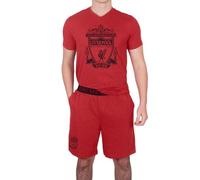 Liverpool FC Officiel - Ensemble de Pyjama Court thème Football - Homme - Rouge chiné - XXL